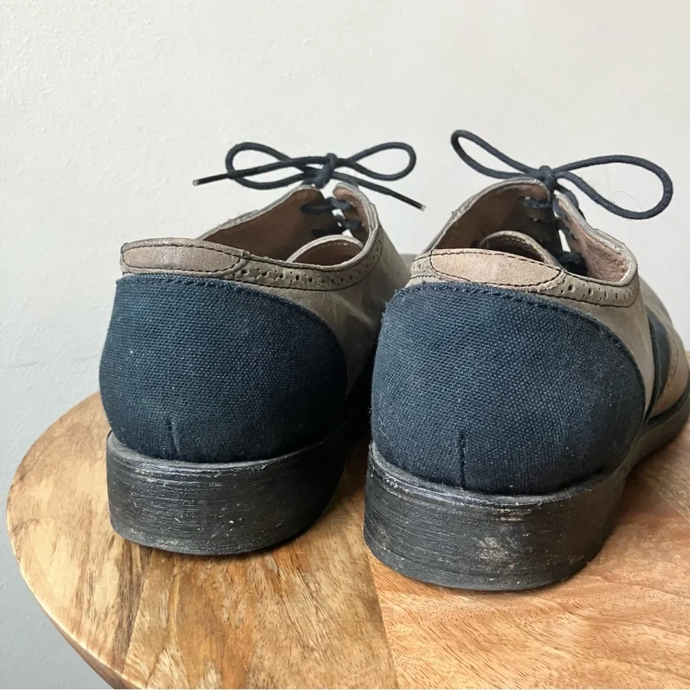 J.D Fisk | Vintage Gatsby Split Leather Oxford Wingtip Brogues